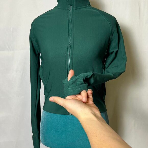 Move Theology Ribbed BBL Green Jacket size small - Picture 2 of 7